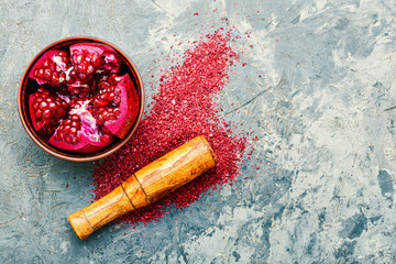 Oriental pomegranate spice.