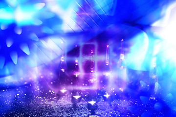 Medical drug in ampoules in the laboratory is testing drugs for the treatment of viral pneumonia. Coronovirus blood test of infected patients.