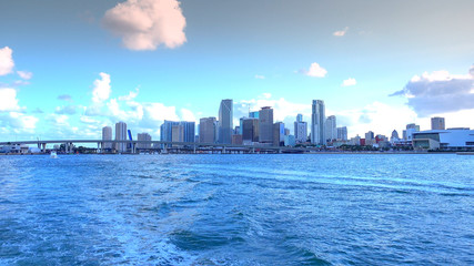 The beautiful skyline of Miami Downtown