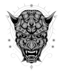 Devil head illustration