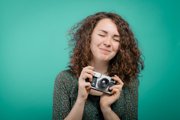 Woman with camera