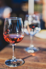 glass of red wine