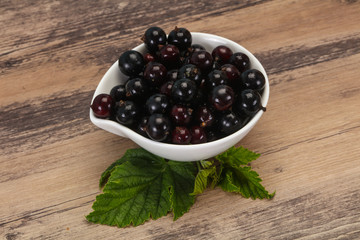 Fresh ripe sweet black currant