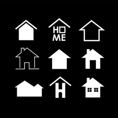 Simple modern house icon