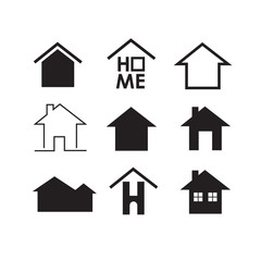 Simple modern house icon