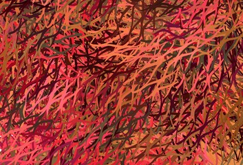 Light Red vector backdrop with wry lines.