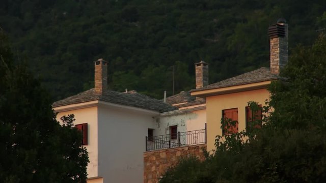 greece pelio portaria tradition house in sunset mountain