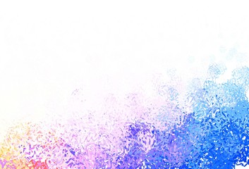 Light Pink, Yellow vector pattern with bent lines.