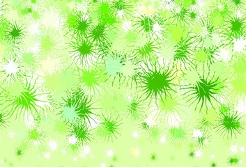 Light Green vector pattern with random forms.