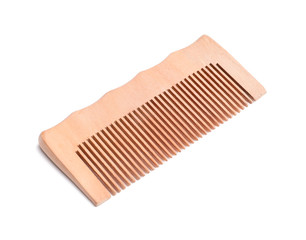 Hair comb on white background