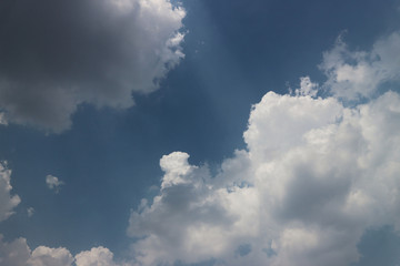 blue sky with clouds for background.