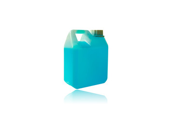 Gallon of  for cleaning isolated on white background.