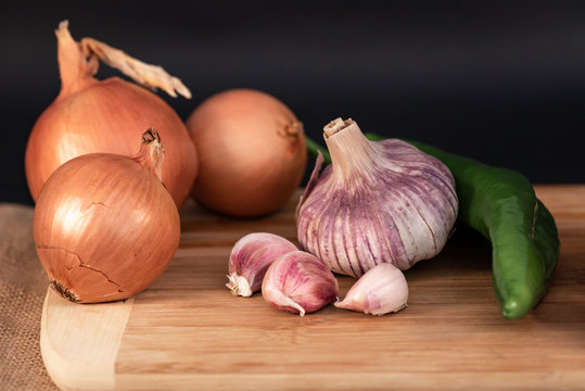 Ingredientes para receta de carne y verduras
