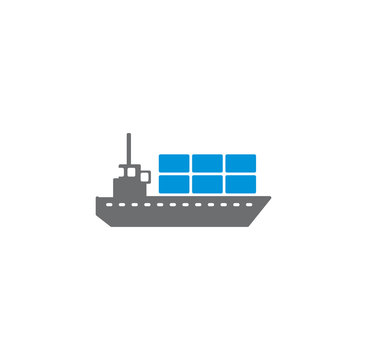 Ship related icon on background for graphic and web design. Creative illustration concept symbol for web or mobile app