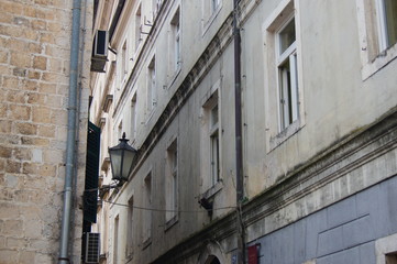 Naklejka premium narrow street in the old town