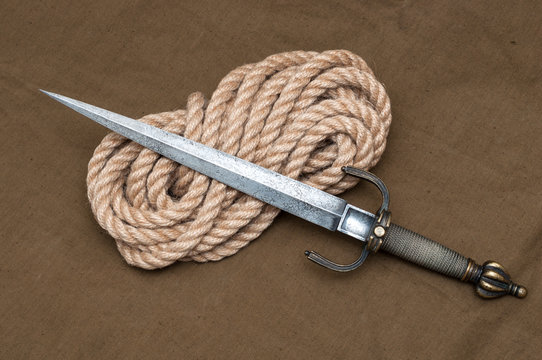 daga made in 18th century. blade weapon.