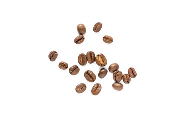 Coffee beans. Isolated on a white background.