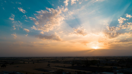 Sunrise over the sea