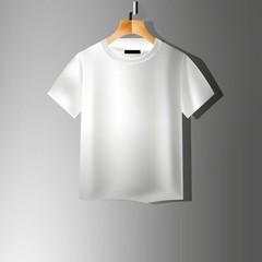 White t-shirt for your logo. Vector template for a corporate form