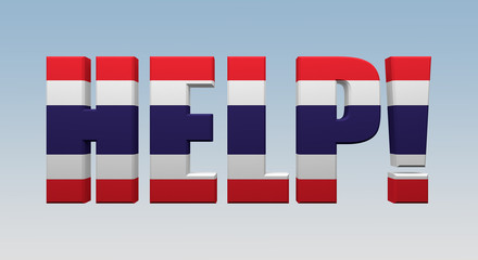 concept thailand asks for help