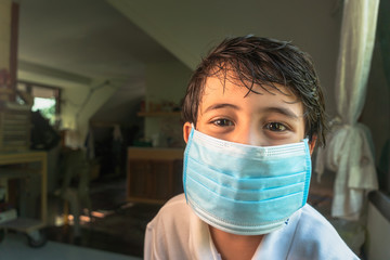 .wearing a face mask help prevent the spread of the virus and for save yourself too