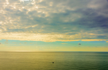 Beautiful romantic sunset