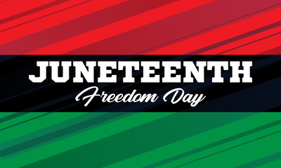 Juneteenth Freedom Day. African-American Independence Day, June 19. Juneteenth Celebrate Black Freedom. T-Shirt, banner, greeting card design.