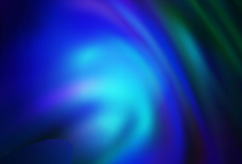 Dark BLUE vector abstract blurred layout.