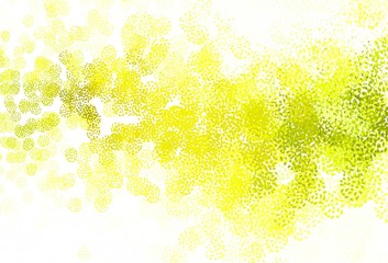 Light Green, Yellow vector backdrop with memphis shapes.