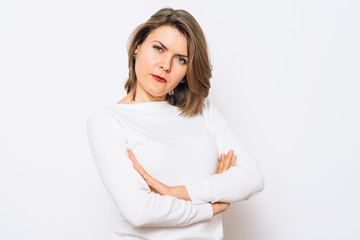 Fototapeta premium Portrait of a woman arms folded