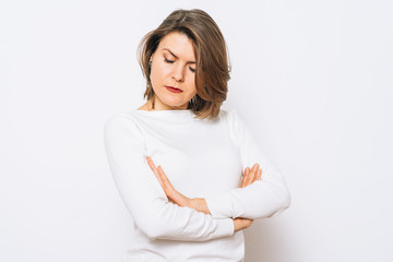 Fototapeta premium Portrait of a woman arms folded