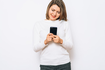 Fototapeta premium Woman with smartphone
