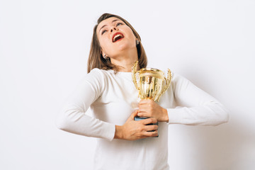 Woman with a golden cup