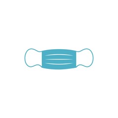 Fototapeta premium medical mask logo for protecting against virus icon illustration