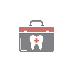 Tooth related icon on background for graphic and web design. Creative illustration concept symbol for web or mobile app