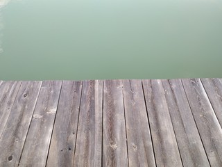 Wooden pier at the lake