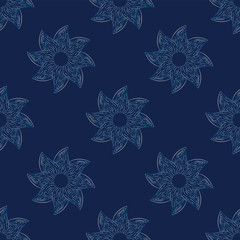 Seamless vector flower pattern