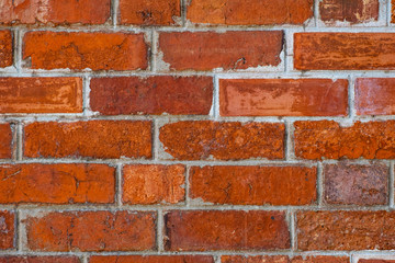 Obraz premium old red brick wall background texture
