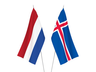 Netherlands and Iceland flags