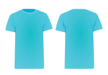 Blue t shirt. vector illustration