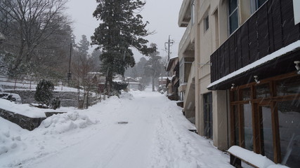 大山町　冬の風景