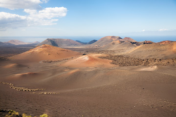 Fototapeta na wymiar Timanfaya National Park landscape