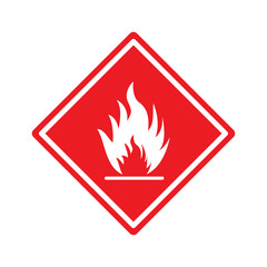 flammable icon vector illustration
