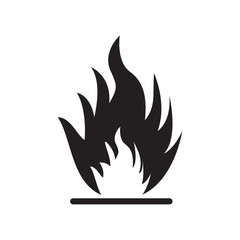 flammable icon vector illustration