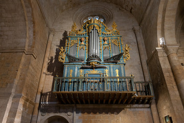 Organ of the Collegiate Church of Santa Maria la Mayor, Toro in Zamora, Spain