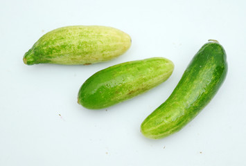 Cucumber - close up cucumber detail, cucumber on the market, cucumber isolated with a white background