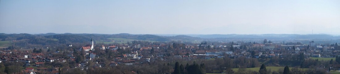 Fototapeta na wymiar Panoramabild von Ebersberg