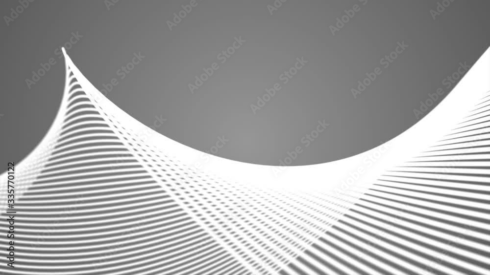 Poster abstract background with chrome swirl wires. seamlessly loop-able. gray or silver background
