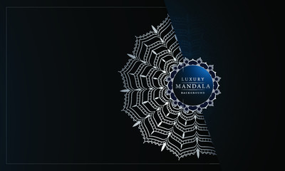 
Luxury ornamental mandala design background  with golden 
arabesque pattern arabic islamic east style