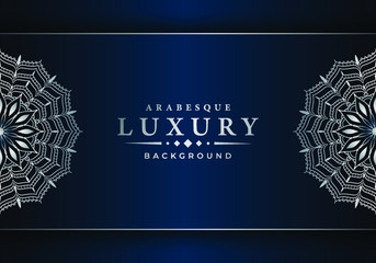 
Luxury ornamental mandala design background  with golden 
arabesque pattern arabic islamic east style